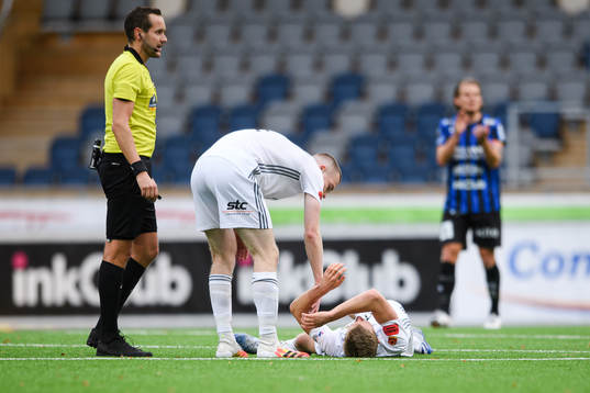 Östersunds Ludvig Fritzson har ont