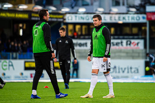 Even Hovland and Pål Andre Helland of Rosenborg
