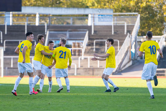 IFK Malmös spelare jublar