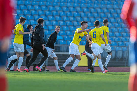 IFK Malmös spelare jublar