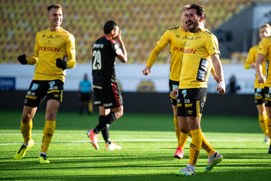 Elfsborgs Frederik Holst jublar