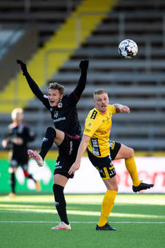 Kalmars Piotr Johansson och Elfsborgs Per Frick