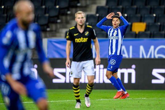 IFK Göteborg Alexander Jallow reagerar