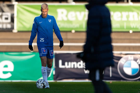IFK Norrköpings Filip Dagerstål före fotbollsmatchen i