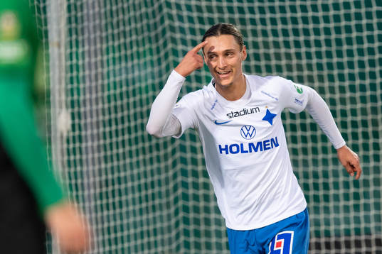 IFK Norrköpings Jonathan Levi jublar