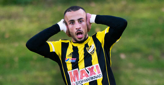 IFK Hässleholms Mohammed Hamdan i matchen mellan Österlen