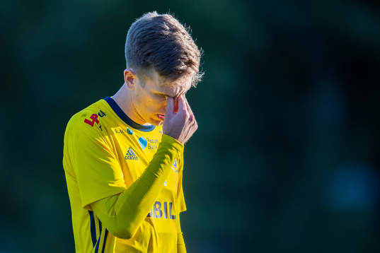 Ängelholms Niklas Svensson  deppar
