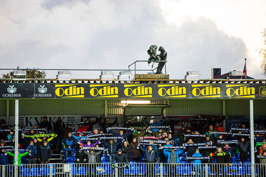 Spectators in the stands
