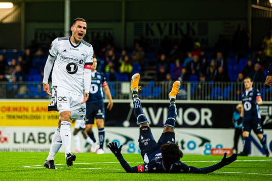 Dino Islamovic of Rosenborg reacts