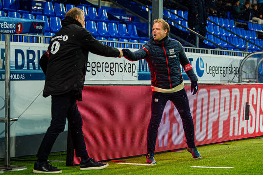 Åge Hareide, head coach of Rosenborg, and Christian