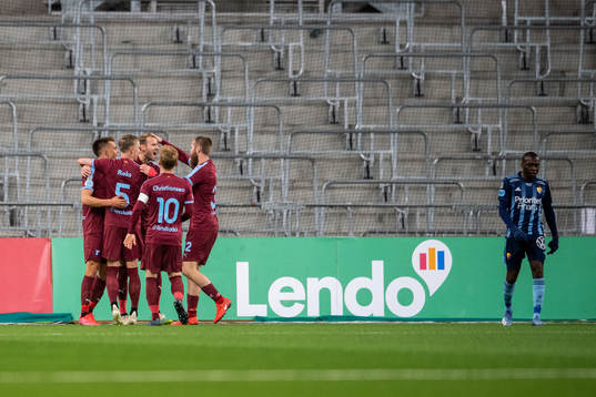 Malmö FFs spelare jublar