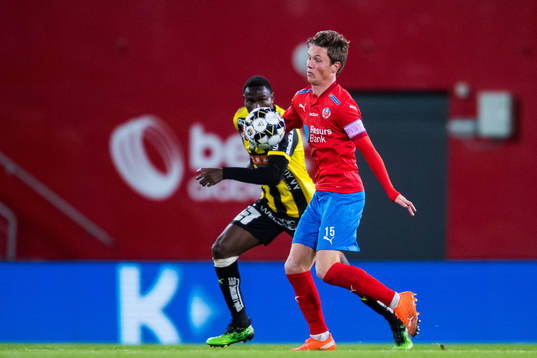 Helsingborgs Max Svensson och Häckens Godswill Ekpolo