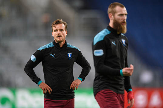 Malmö FFs Eric Larsson och Jo Inge Berget
