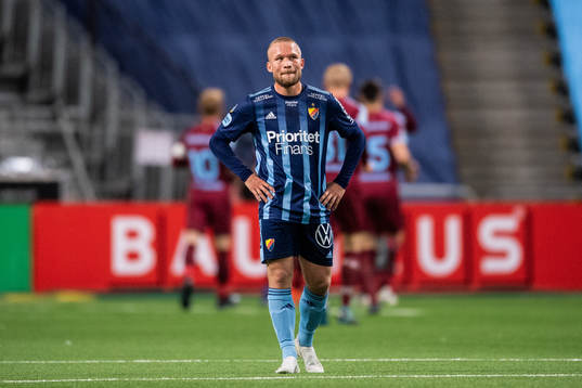 Djurgårdens Nicklas Bärkroth deppar