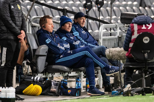 Djurgårdens tränare Thomas Lagerlöf och tränare Kim