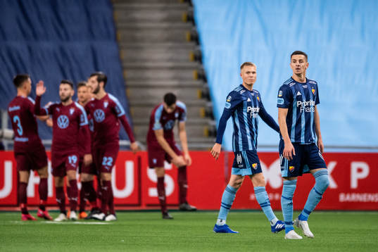Djurgårdens Jonathan Augustinsson och Haris Radetinac