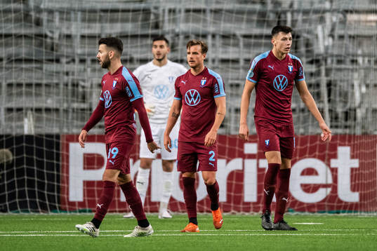 Malmö FFs Erdal Rakip, Eric Larsson och Anel Ahmedhodzic