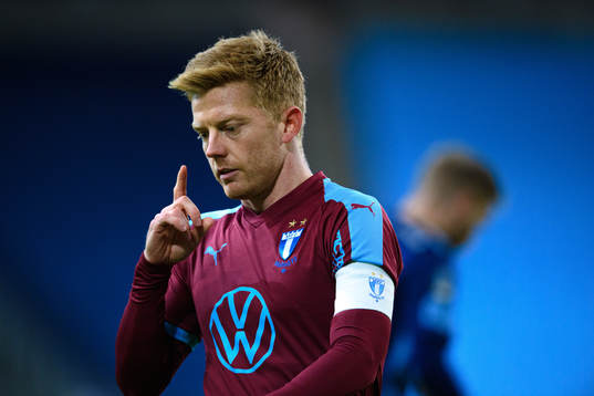 Malmö FFs Anders Christiansen deppar