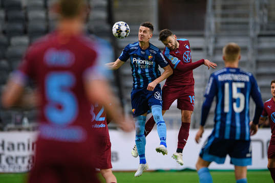 Djurgårdens Haris Radetinac och Malmö FFs Erdal Rakip