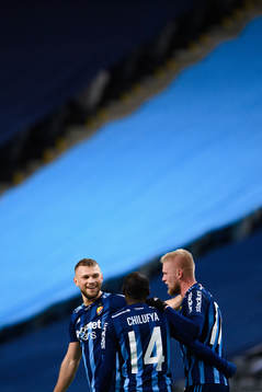 Djurgårdens Jesper Karlström , Edward Chilufya och Kalle