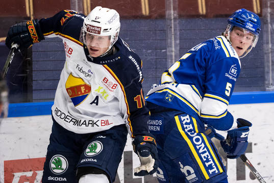 Djurgårdens Henrik Eriksson och Leksands Calle Själin