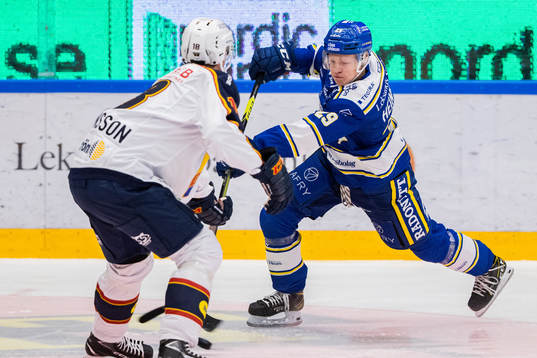 Leksands Emil Heineman och Djurgårdens Simon Johansson