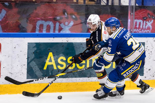 Djurgårdens Ludvig Hedström och Leksands Carter Camper