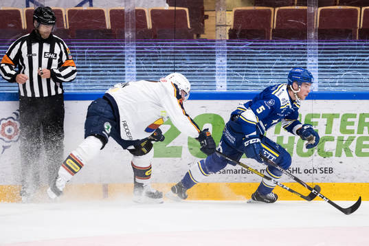 Leksands Calle Själin och Djurgårdens Henrik Eriksson