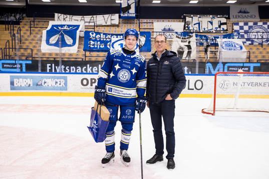 Leksands Emil Heineman utsedd till matchens lirare