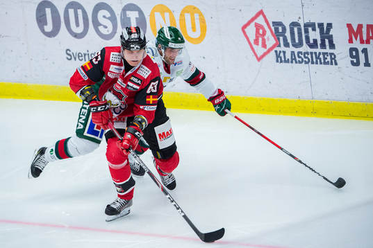 Malmö Redhawks Fredrik Händemark och Frölundas Stefan