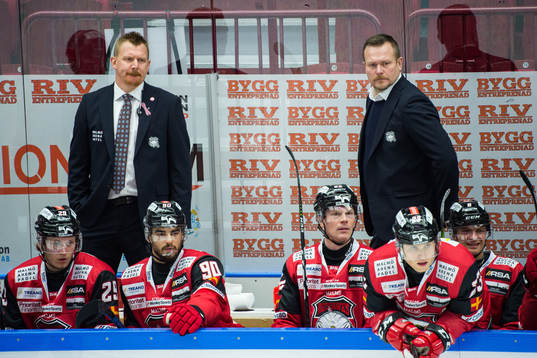 Malmö Redhawks assisterande tränare Jesper Mattsson och