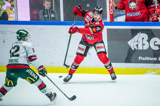 Malmö Redhawks Adam Ollas Mattsson mot Frölundas Max