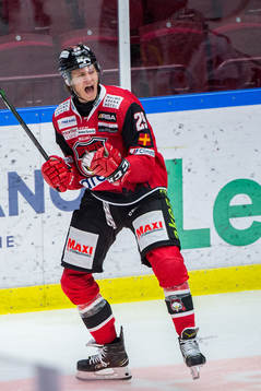 Malmö Redhawks Eric Engstrand jublar