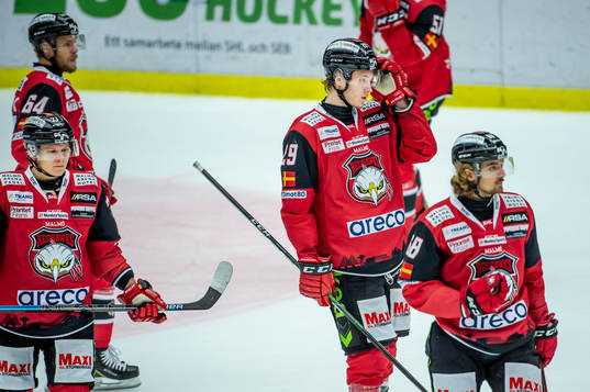 Malmö Redhawks Jan-Mikael Järvinen, Eric Engstrand och