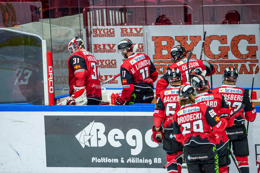 Malmö Redhawks spelare deppar