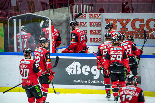 Malmö Redhawks spelare deppar