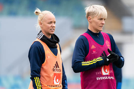 Caroline Seger and Nilla Fischer