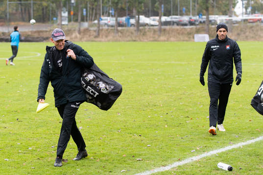 Tränare Sören Börjesson och assisterande tränare Johan