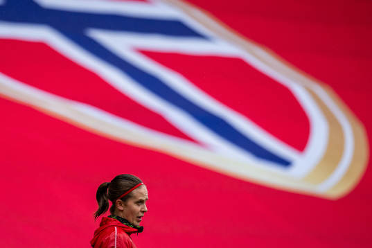 Goalkeeper Ida Norstrøm of the Norwegian women’s