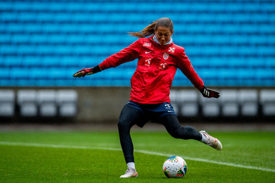 Goalkeeper Cecilie Fiskerstrand of the Norwegian women’s