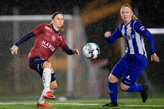 Örgrytes My Olofsson Hjelm och IFK Göteborgs Mathilda Berg