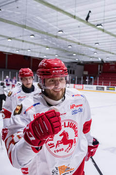 Trojas Måns Hansson jublar