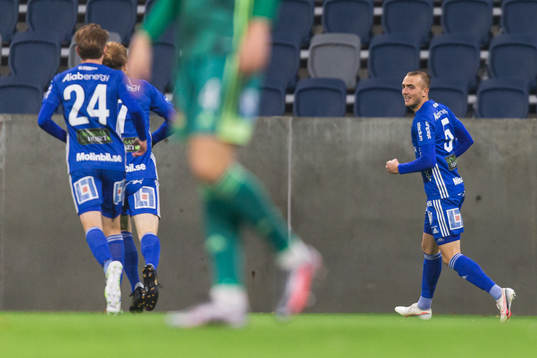 Sundsvalls Dennis Olsson jublar
