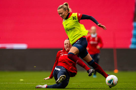 Frida Maanum and Synne Sofie Kinden Jensen of the Norwegian