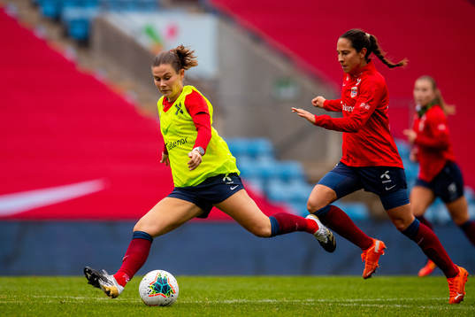 Emilie Bosshard Haavi and Ingrid Moe Wold of the Norwegian