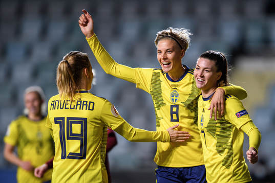 Anna Anvegård, Lina Hurtig and Pauline Hammarlund of