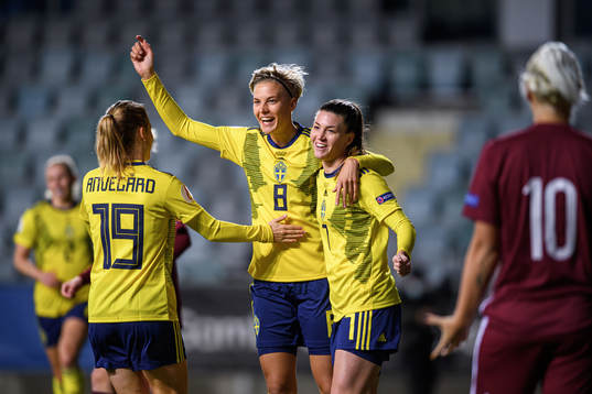 Anna Anvegård, Lina Hurtig and Pauline Hammarlund of