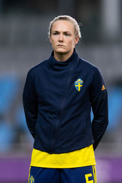 Magdalena Eriksson of Sweden at lineup