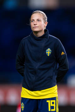 Anna Anvegård of Sweden at lineup