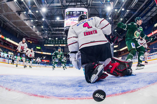 Färjestads Victor Ejdsell jublar